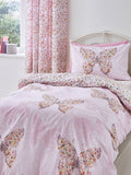Catherine Lansfield Pink Enchanted Butterfly Reversible Duvet Cover Set