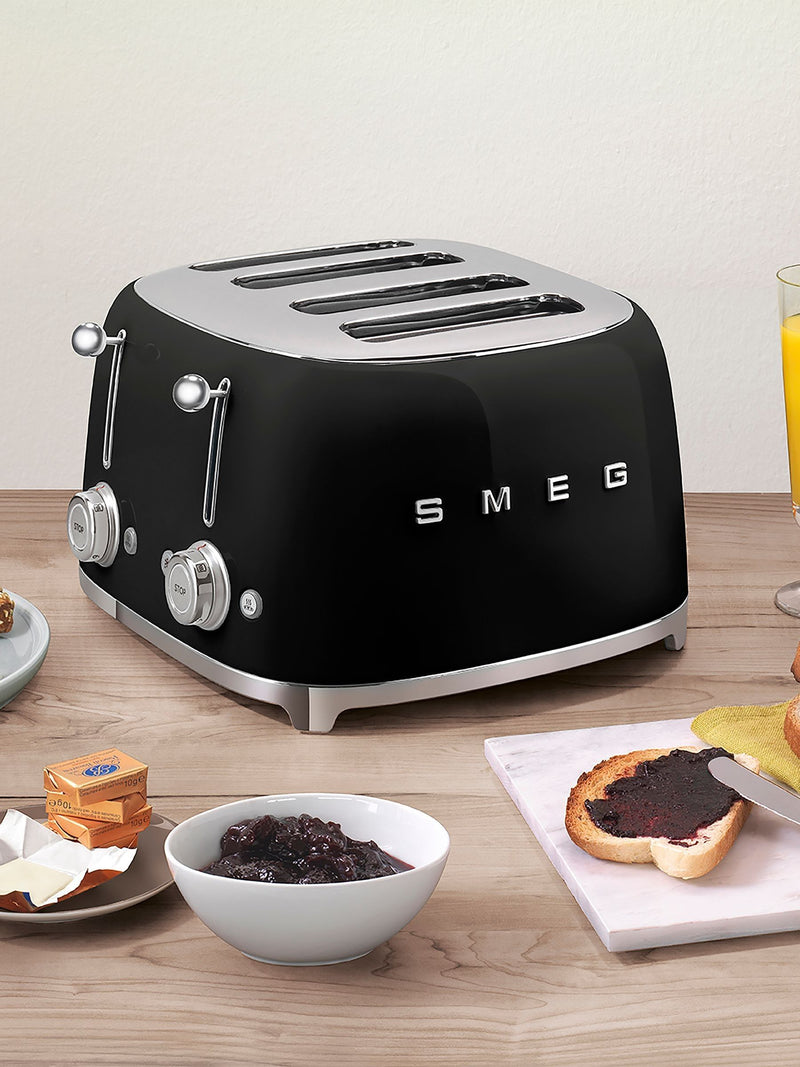 Smeg Black 4 Slice Toaster (British brand)