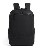 Scratch-Resistant Grained Leather Backpack with Buckle Fastening