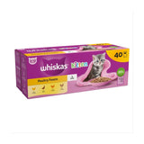 Whiskas Kitten 2-12mths Wet Cat Food Pouches Poultry Feasts in Jelly 40 x 85g GOODS M&S