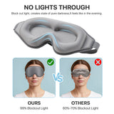 Livingandhome 3D Shading Sleep Mask, Solid Colour, UK version