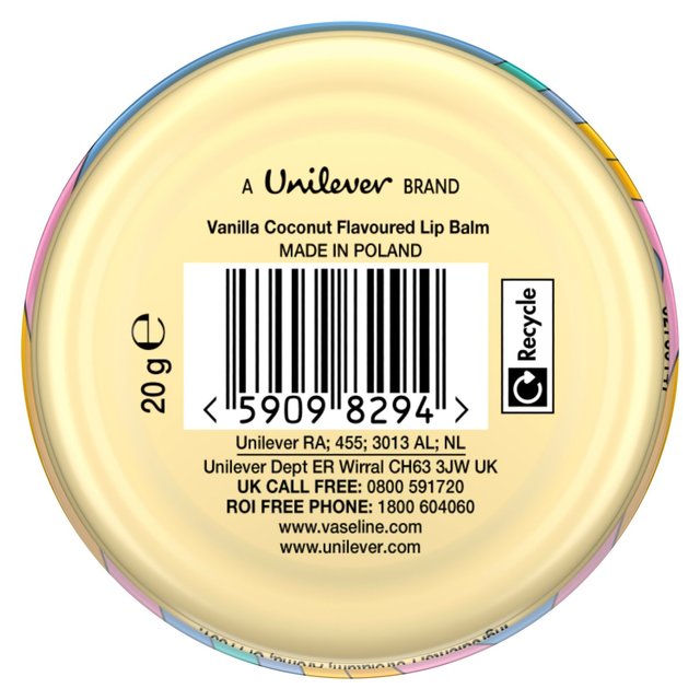 Vaseline Ltd Edition Vanilla Daydream Lip Tin 20g GOODS M&S