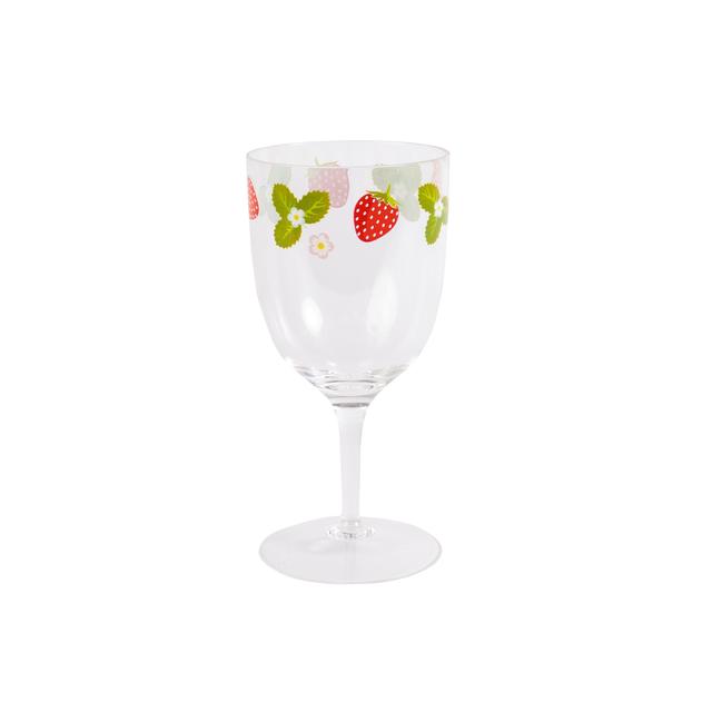 Summerhouse Strawberries & Cream Plastic Wine Glass GOODS M&S