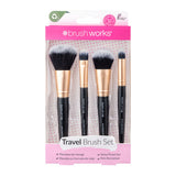 Brushworks Travel Makeup Brush Set 4pc Mini, UK version