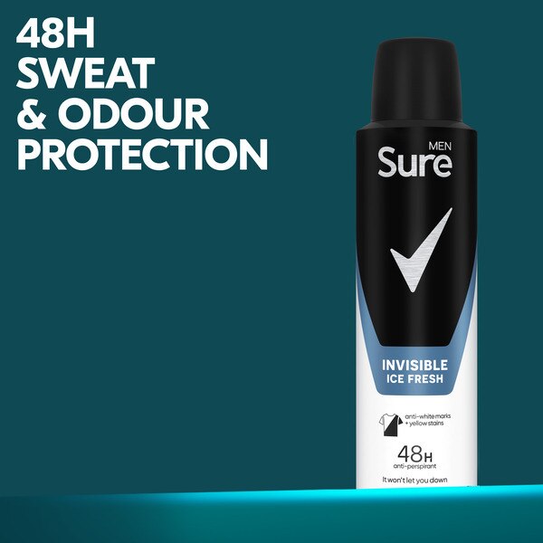 Sure Men Inv Ice Fresh Antiperspirant Deodorant 150ml GOODS Superdrug