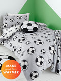 Catherine Lansfield football fleece duvet cover set - British product