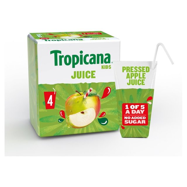 Tropicana Kids Pressed Apple Juice 4 x 150ml GOODS M&S