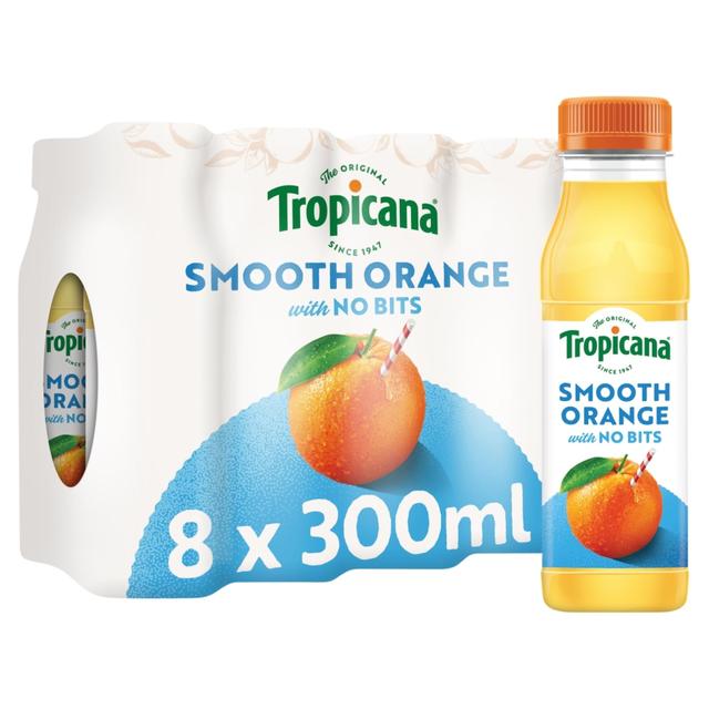 Tropicana Pure Smooth Orange Fruit Juice 8 x 300 per pack GOODS M&S