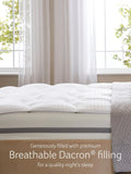 Snuggledown white mattress topper (British brand)