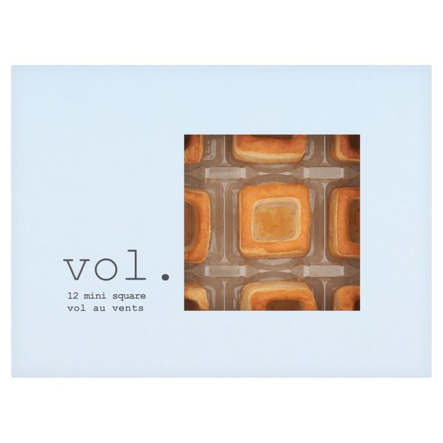 Vol Mini Square Vol Au Vent Cases 12 per pack GOODS M&S
