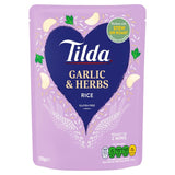 Tilda Microwave Garlic and Herbs Long Grain Rice 250g GOODS M&S