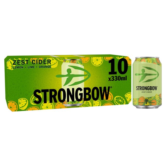Strongbow Zest Cider Can 10 x 330ml GOODS M&S
