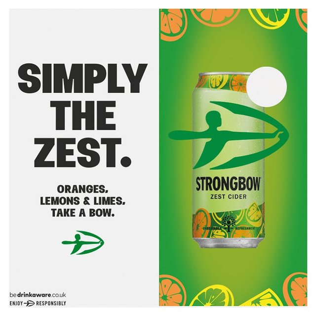 Strongbow Zest Cider Can 10 x 330ml GOODS M&S