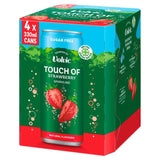 Touch of Strawberry Sparkling Sugar Free Flavoured Water by Volvic 4 x 330ml GOODS M&S
