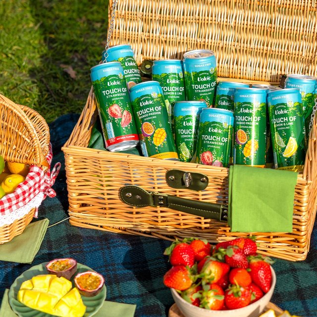 Touch of Mango Passion Sparkling Sugar Free Flavoured Water by Volvic 4 x 330ml GOODS M&S