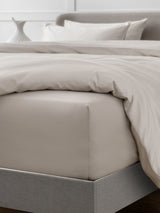 Stone Natural Collection Luxe 400 Thread Count Egyptian Cotton Deep Fitted Sateen Bed Sheet