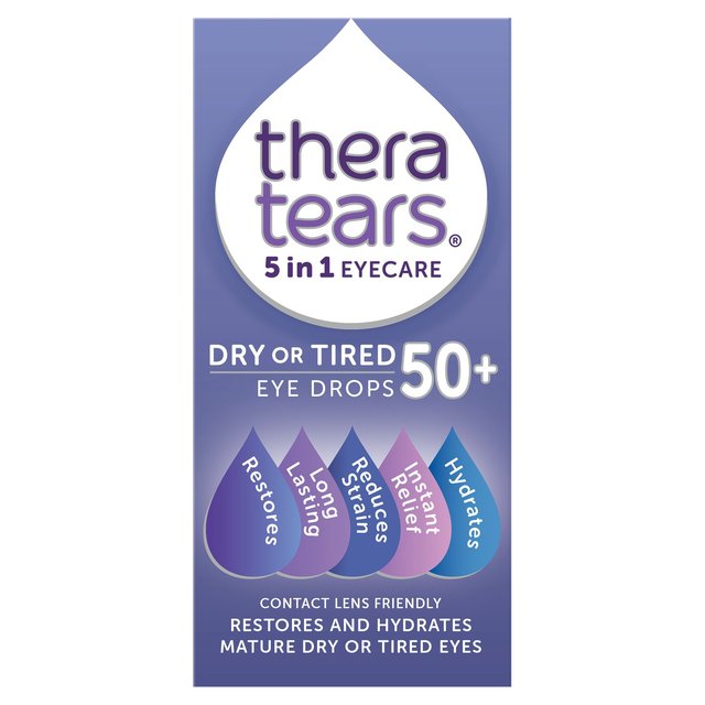 TheraTears 5 in 1 Dry or Tired 50+ Eyes Eye Drops 10ml GOODS M&S