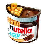 Nutella hazelnut spread with breadsticks snack pack 12 x 48g, imported from the UK