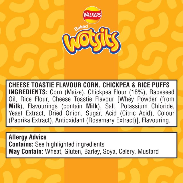 Walkers Wotsits Cheese Toastie Multipack Chickpea Crisps 6 x 12g GOODS M&S