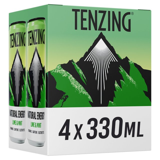TENZING Natural Energy Lime & Mint Pack 4 x 330ml GOODS M&S