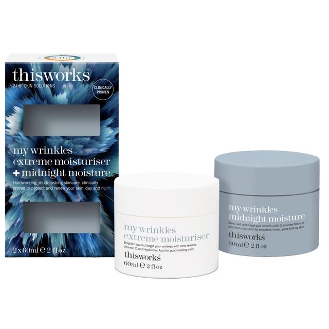 This Works My Wrinkles Extreme Moisturiser + Midnight Moisture 2 x 60ml GOODS M&S