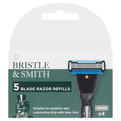 Bristle & Smith Five Blade Razor Refills x4