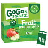 GoGo squeeZ Apple Fruit Smoothie Snack 4 x 90g
