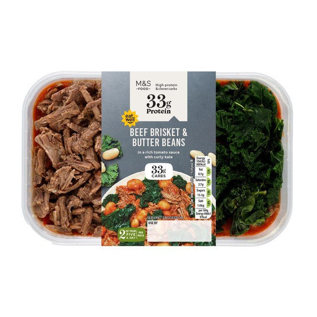 M&S Beef Brisket & Tomato Beans meal, imported from the UK