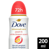 Dove Advanced Care Go Fresh Peach and White Blossom Anti-Perspirant Deodorant Spray 200ml