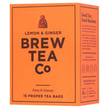 Brew Tea Co Lemon & Ginger Herbal Tea Bags 15 Pack