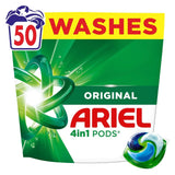 Ariel Original 4in1 Pods laundry detergent capsules 50 washes - British product