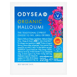 Odysea organic halloumi cheese 225g, imported from the UK