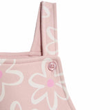 M&S pink floral dungaree set for 0-3 months, imported from the UK