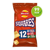 Walkers Squares Flavour Potato Snacks 12 x 22g