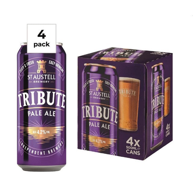 St Austell Tribute Pale Ale 4x500ml (British brand)