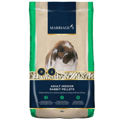 Marriages Adult Indoor Rabbit Food Pellets 2kg