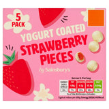 Sainsburys Yogurt Coated Strawberry Pieces 5 x 25g