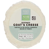 M&S ripened goats cheese 100g, imported from the UK