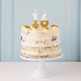 Talking Tables gold number 1 candle 30g (British brand)