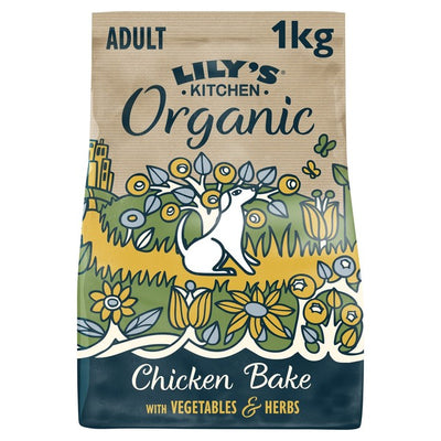 Lily's Kitchen Organic Chicken Bake Adult Dry Dog Food 1kg