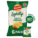 Walkers Lightly Salt & Vinegar Potato Crisps Multipack