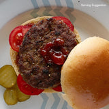 Ocado gluten free beef burgers 454g, imported from the UK