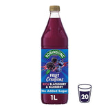 Robinsons Fruit Creations Blackberry and Blueberry Squash 1L