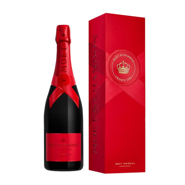 Moet & Chandon champagne Brut Imperial Limited Edition Gift Box 75cl, imported from the UK
