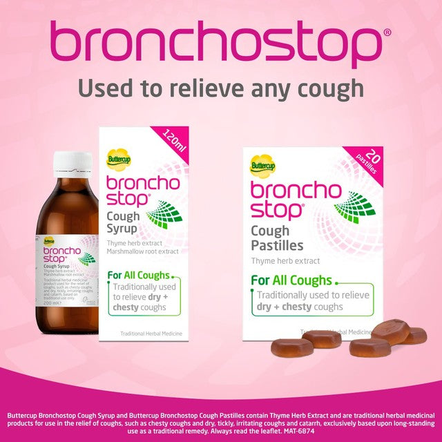 Broncho-Stop cough syrup 120ml - British product