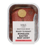 M&S basted boneless beef joint 450g, imported from the UK