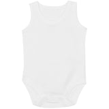 M&S baby cotton sleeveless bodysuits white 6-9 months, imported from the UK
