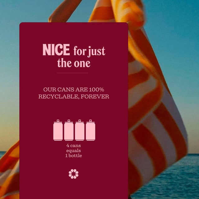 NICE Sauvignon Blanc canned white wine 187ml, imported from the UK