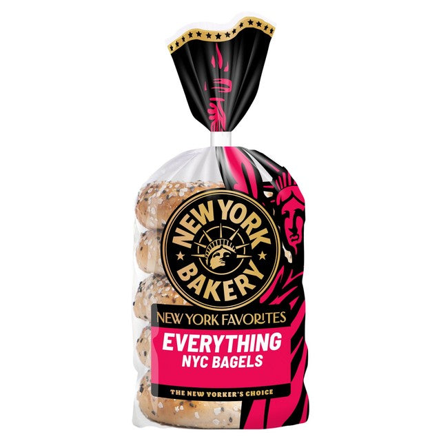 New York Bakery Co. Everything Bagels 5 pack - British product