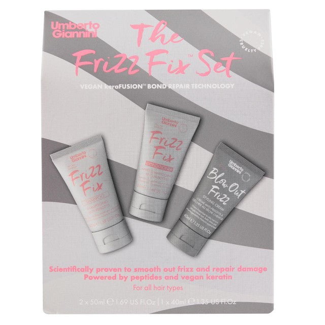 Umberto Giannini Frizz Fix Kit 3 x 50ml travel set (British brand)